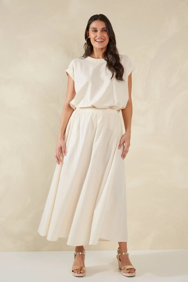 Haven Adelfia Maxi Skirt - Cannoli Clearance