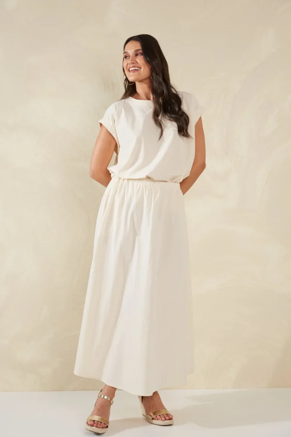 Haven Adelfia Maxi Skirt - Cannoli Clearance