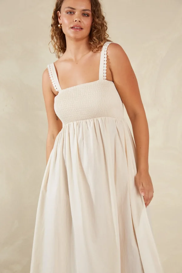Haven Adelfia Shirred Dress - Cannoli Online