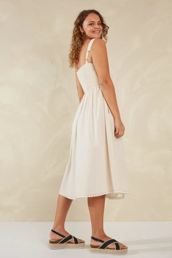 Haven Adelfia Shirred Dress - Cannoli Online