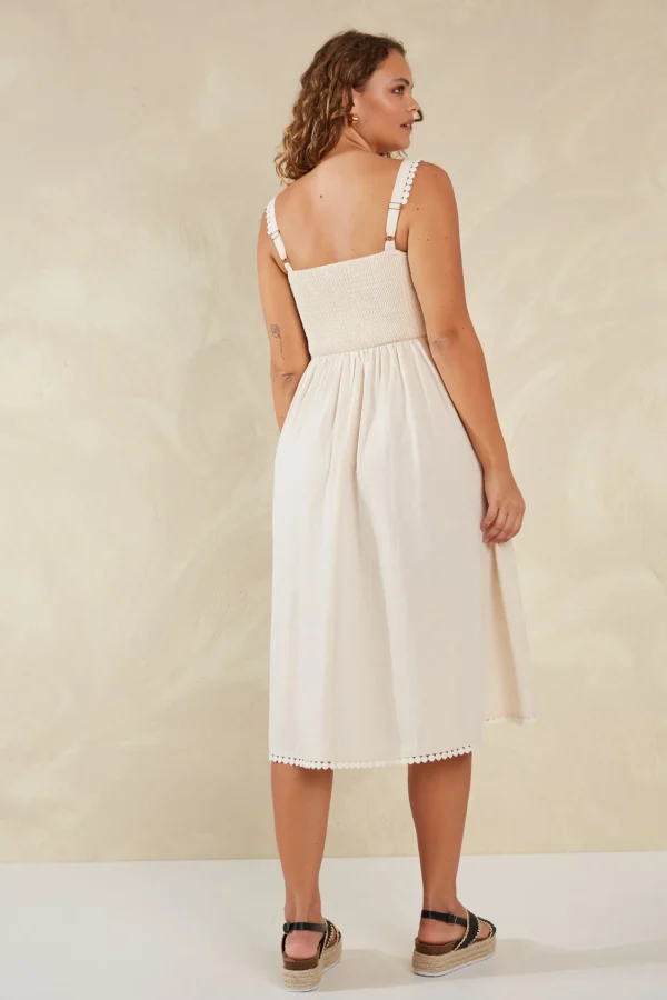 Haven Adelfia Shirred Dress - Cannoli Online
