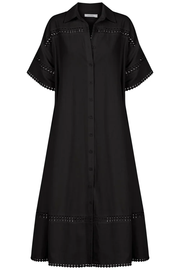 Haven Adelfia Shirt Dress - Domino Sale