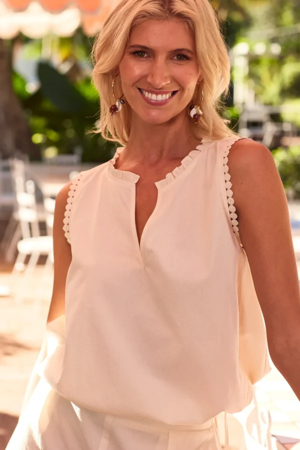 Haven Adelfia Tie Top - Cannoli Hot
