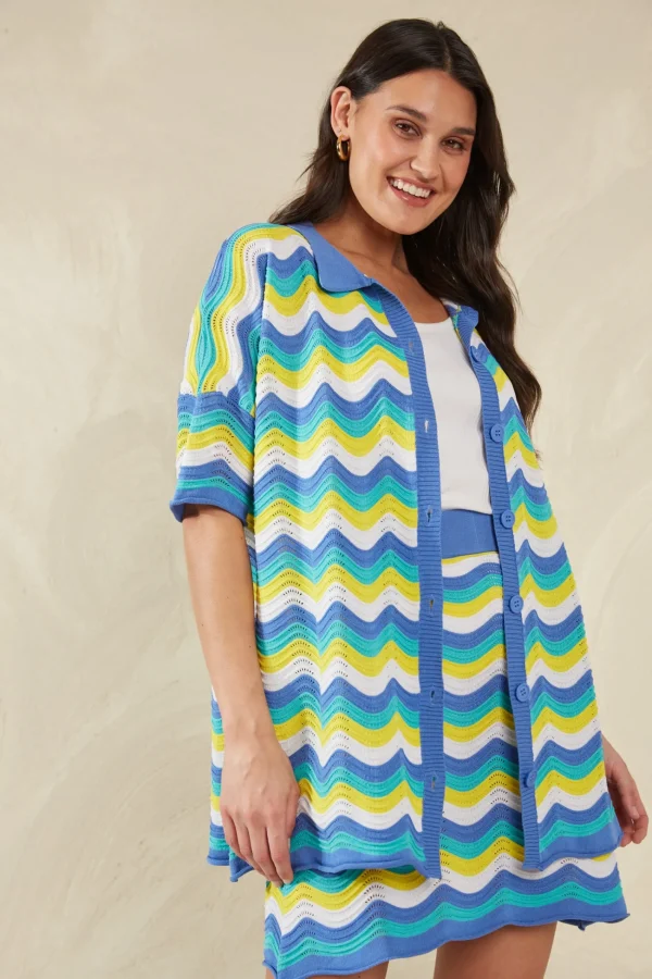 Haven Amalfi Knit Shirt - Gelato Clearance
