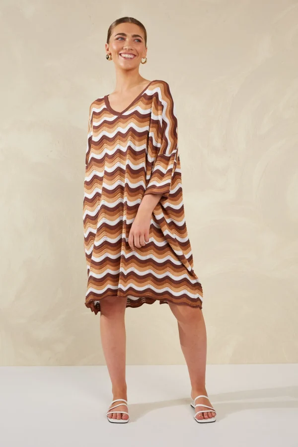 Haven Amalfi Relaxed Dress - Tiramisu Sale