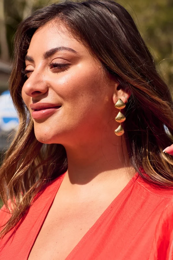 Haven Andora Earring - Seashell Gold Outlet