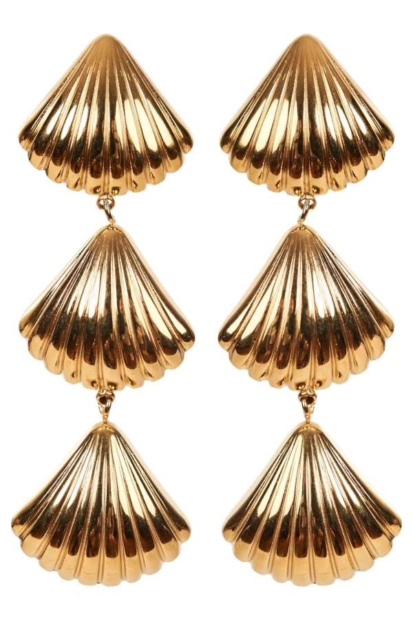 Haven Andora Earring - Seashell Gold Outlet