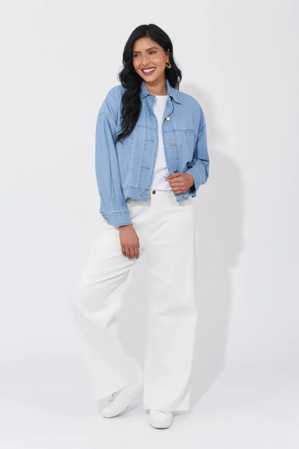 Haven Austin Crop Jacket - Denim Fashion