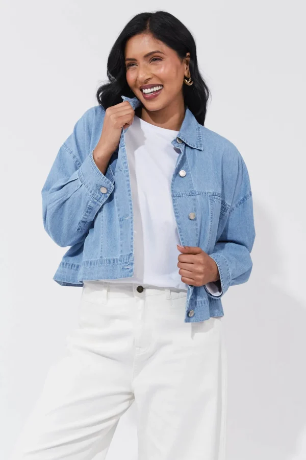 Haven Austin Crop Jacket - Denim Fashion