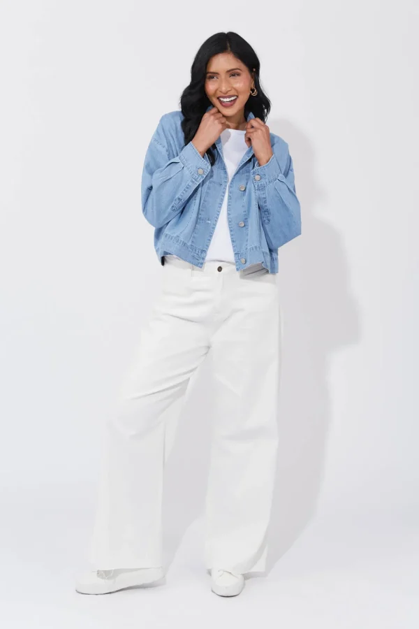 Haven Austin Crop Jacket - Denim Fashion