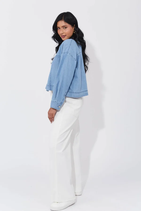 Haven Austin Crop Jacket - Denim Fashion