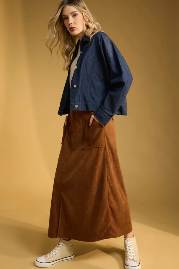 Haven Austin Denim Crop Jacket - Indigo Sale
