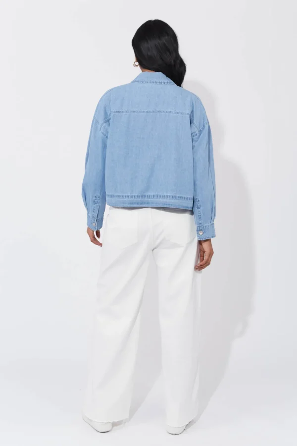 Haven Austin Crop Jacket - Denim Fashion
