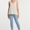 Haven Basic Tank - Bisque Cream Fashion