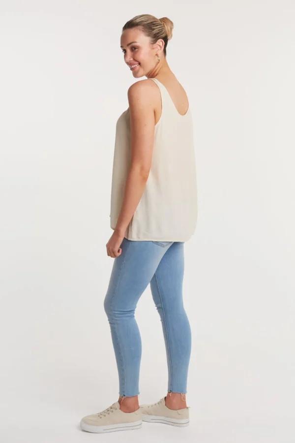 Haven Basic Tank - Bisque Cream Fashion
