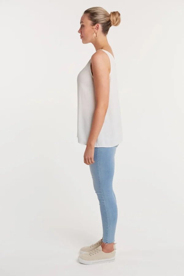 Haven Basic Tank - Ivory White Fashion