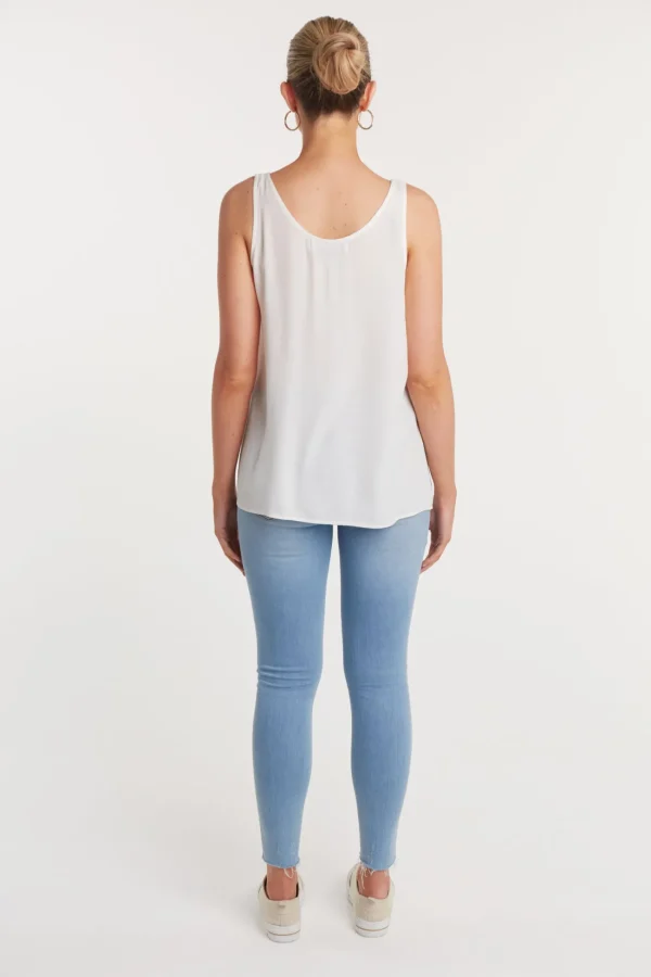 Haven Basic Tank - Ivory White Fashion