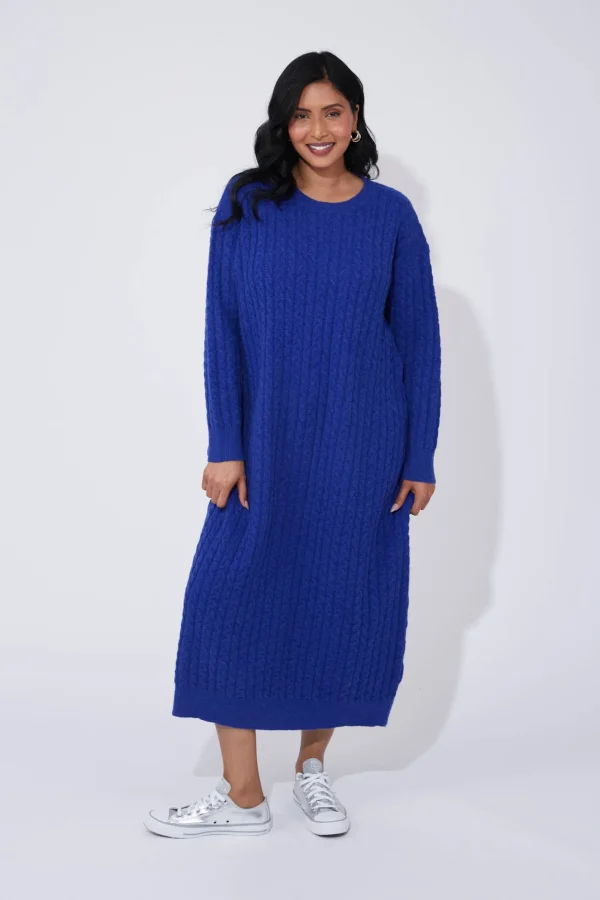 Haven Cadiz Knit Dress - Cobalt Outlet