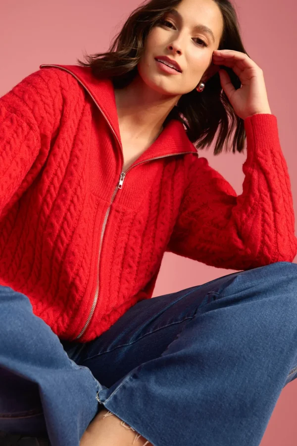 Haven Cadiz Zip Jumper - Chilli New