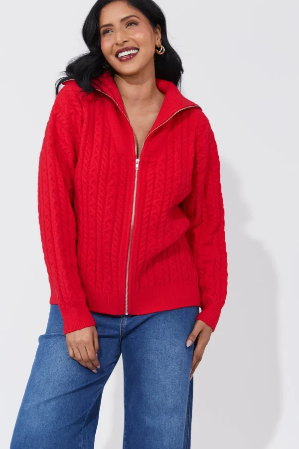 Haven Cadiz Zip Jumper - Chilli New