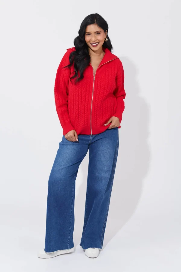 Haven Cadiz Zip Jumper - Chilli New