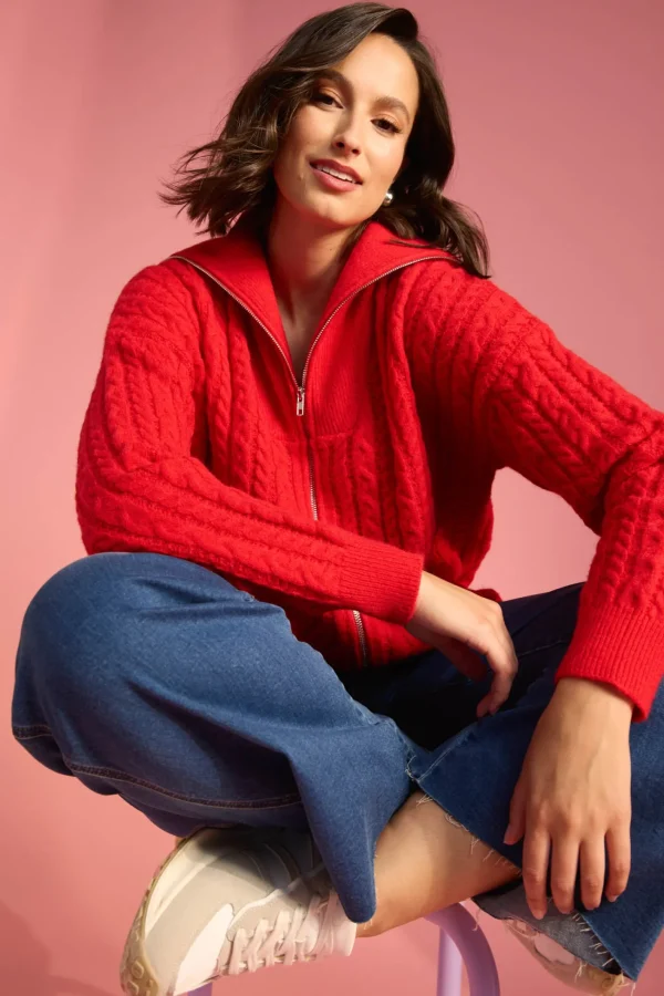 Haven Cadiz Zip Jumper - Chilli New