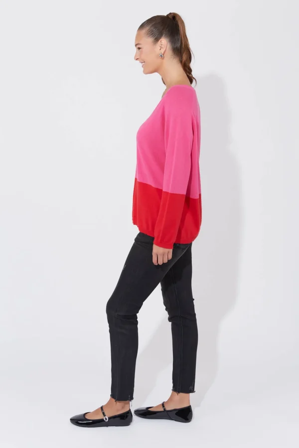 Haven Casablanca Block Knit - Chilli/Pink Best