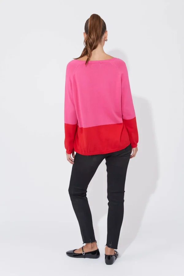 Haven Casablanca Block Knit - Chilli/Pink Best