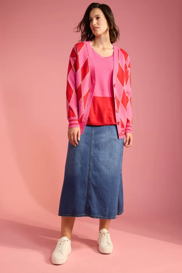 Haven Casablanca Block Knit - Chilli/Pink Best