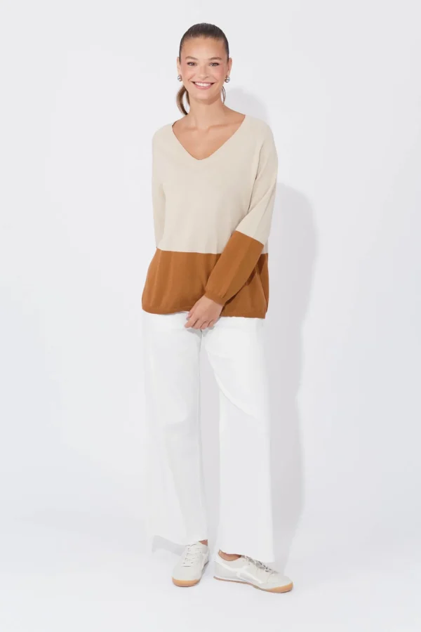 Haven Casablanca Block Knit - Sand/Dune Hot