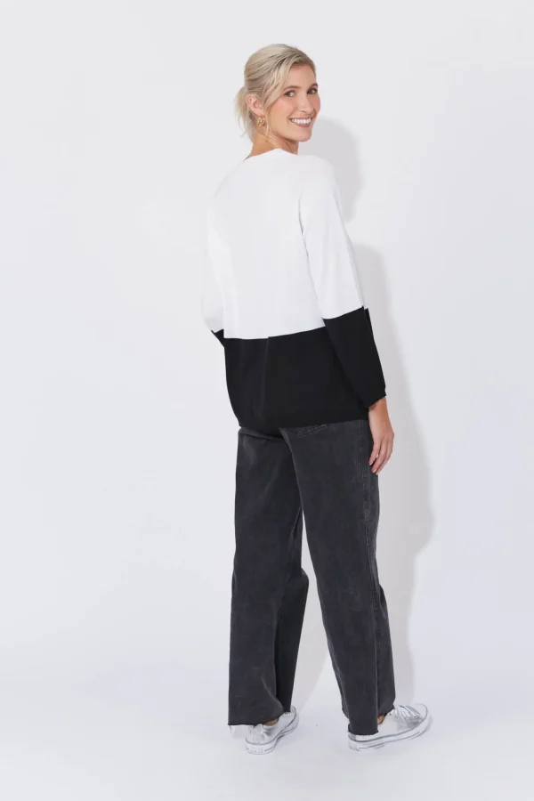 Haven Casablanca Block Knit - White/Kohl New