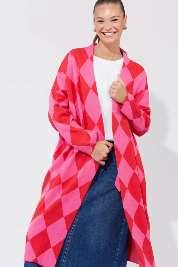 Haven Casablanca Cardigan - Chilli/Pink Hot