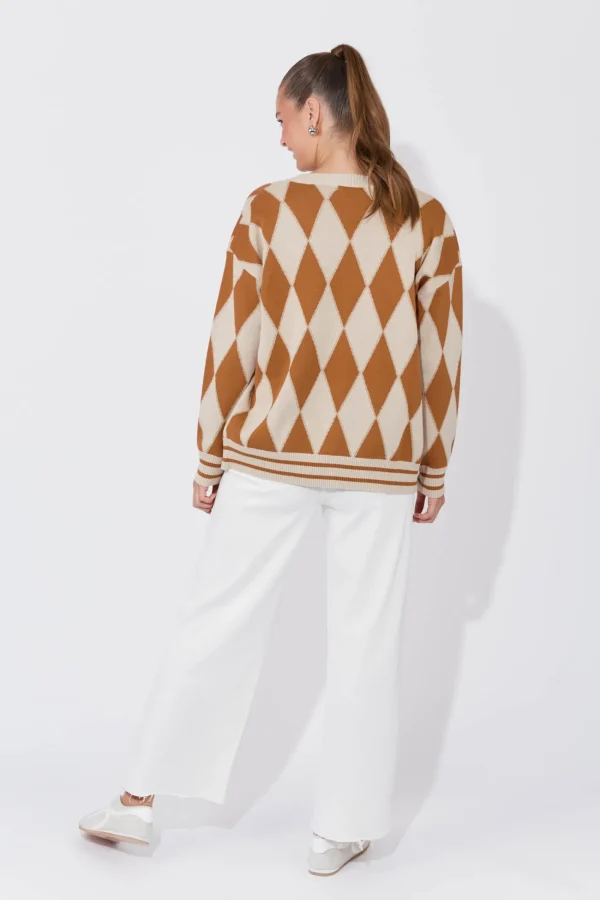 Haven Casablanca Lurex Cardigan - Sand/Dune Hot