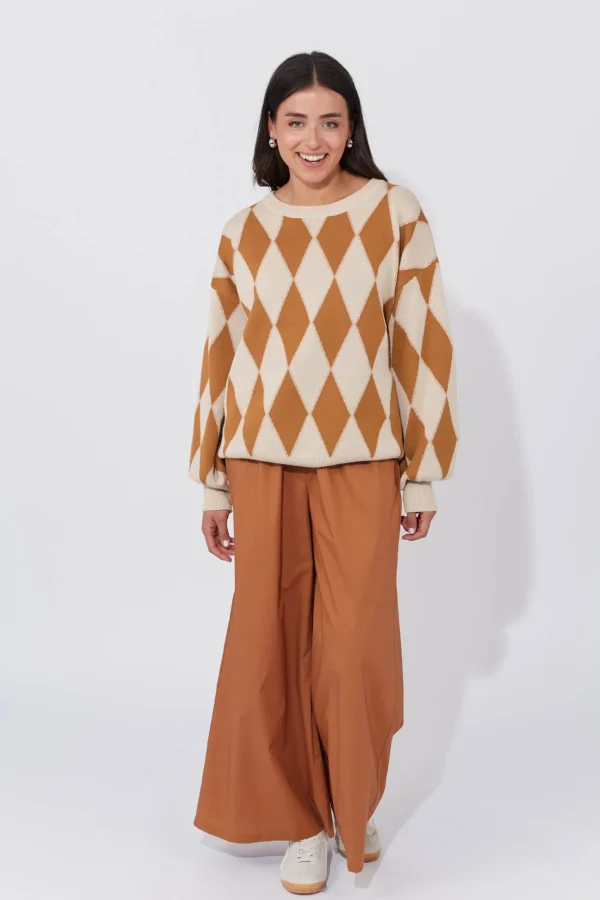 Haven Casablanca Lurex Jumper - Sand/Dune New