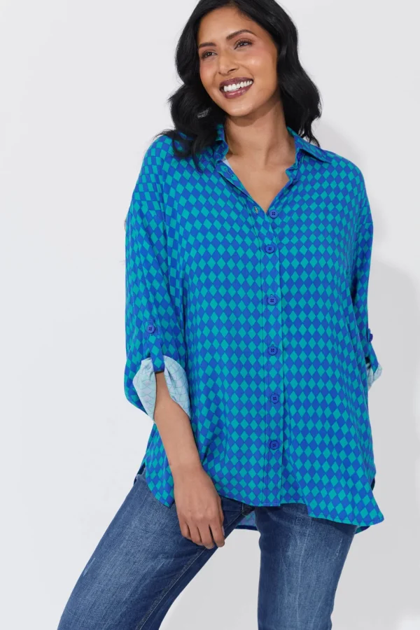Haven Casablanca Shirt - Blue/Oasis Online