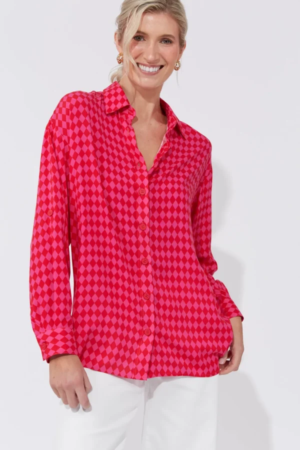Haven Casablanca Shirt - Chilli/Pink Online
