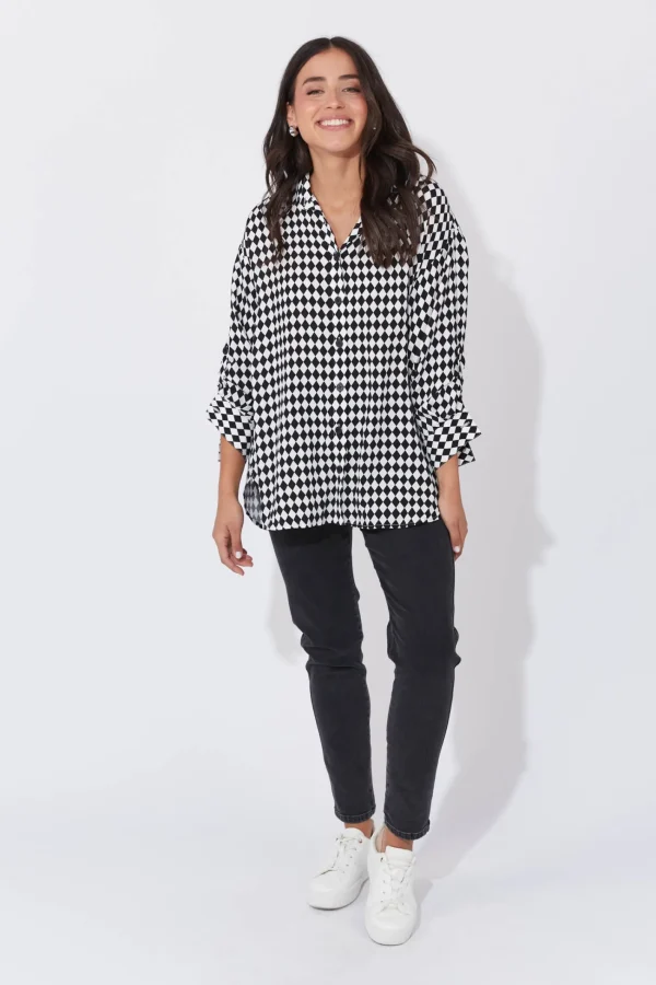 Haven Casablanca Shirt - White/Kohl Discount