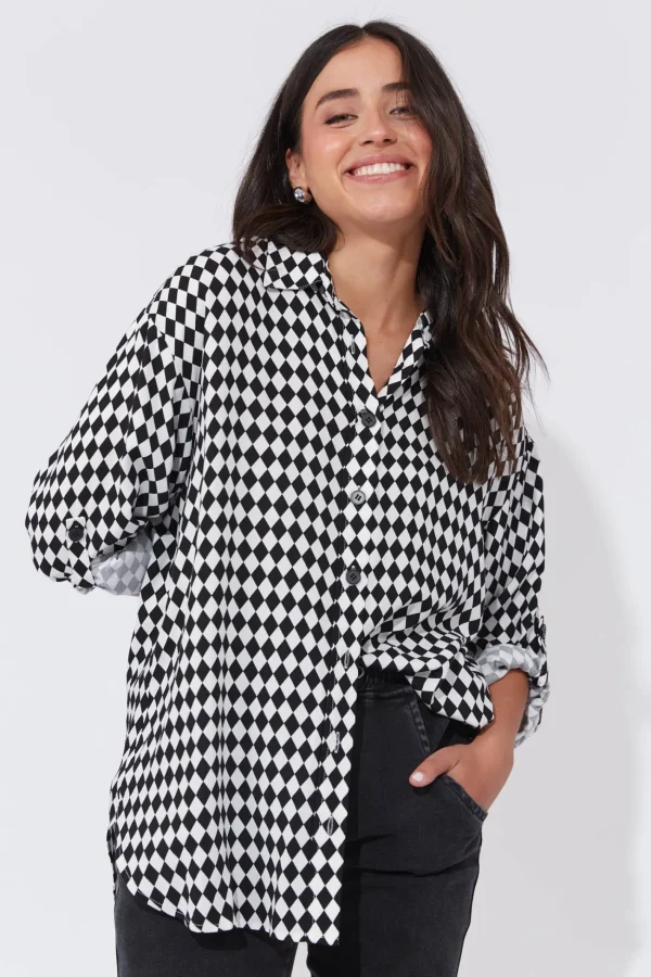 Haven Casablanca Shirt - White/Kohl Discount