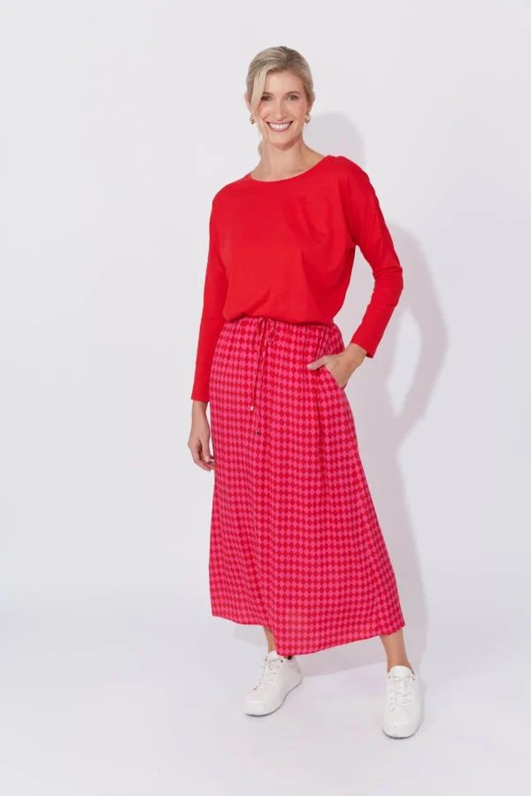 Haven Casablanca Skirt - Chilli/Pink Online