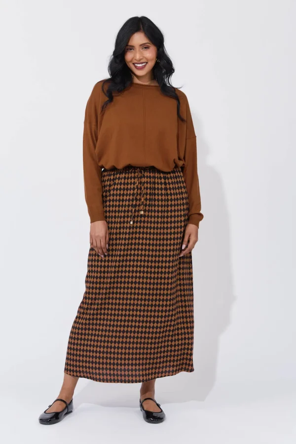 Haven Casablanca Skirt - Kohl/Dune Outlet