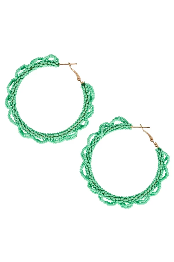Haven Cayman Hoop Earring - Lime Outlet