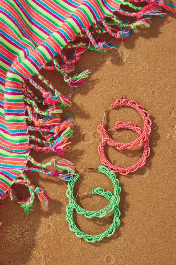 Haven Cayman Hoop Earring - Melon Sale