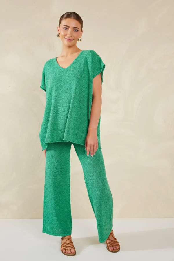Haven Como Knit Top - Aqua Best