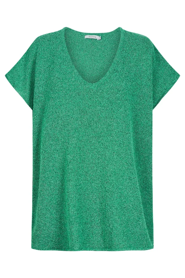 Haven Como Knit Top - Aqua Best
