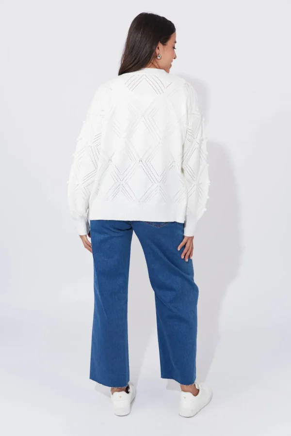 Haven Corfu Cardigan - White Clearance