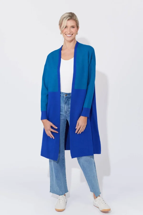 Haven Cyprus Cardigan - Blue/Oasis Clearance