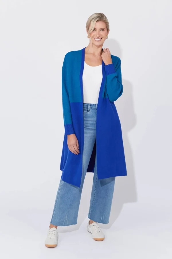 Haven Cyprus Cardigan - Blue/Oasis Clearance