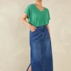 Haven Dalton Denim Skirt - Indigo Clearance