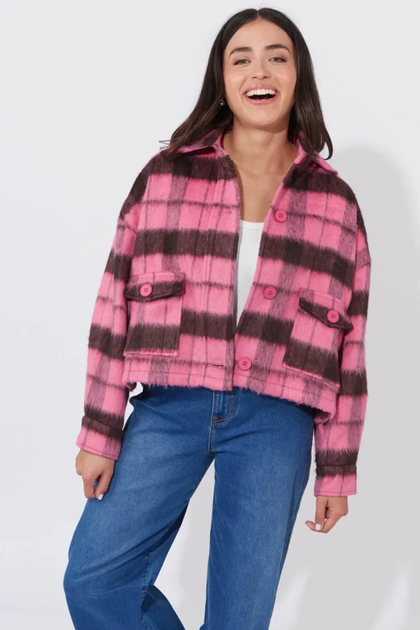 Haven Daytona Crop Jacket - Pink Best