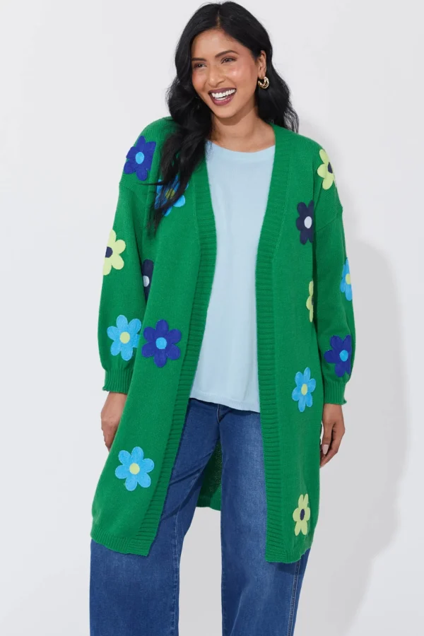 Haven Delphi Cardigan - Blue/Oasis Hot